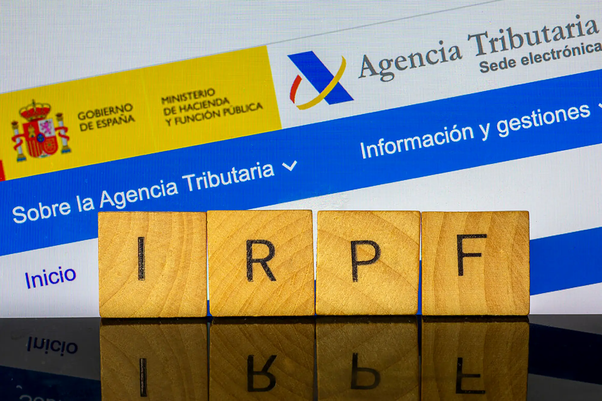 Web Agencia Tributaria con bloques IRPF